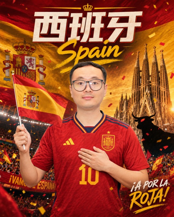 西班牙粉丝海报